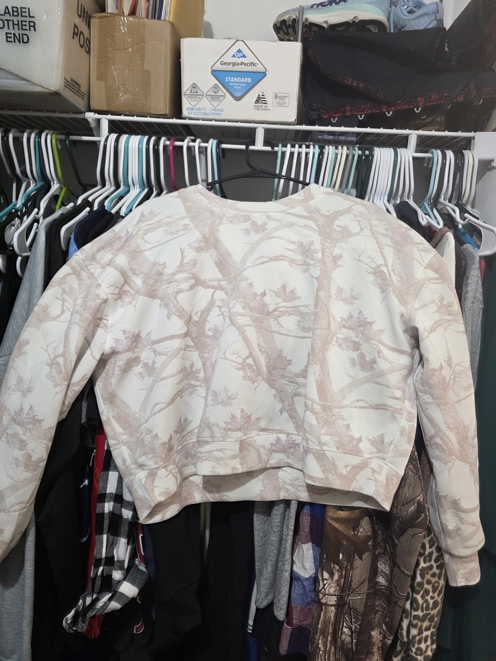 Altar'd State Cream & Light Pink Floral Print Pullover Sweatshirt - Picture 5 of 8